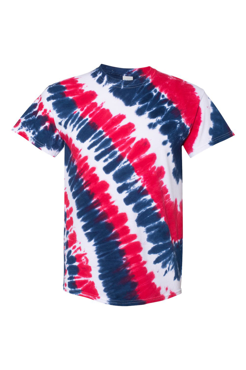 Dyenomite 200TL Mens Tilt Tie Dyed Short Sleeve Crewneck T-Shirt USA Flat Front