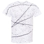 Dyenomite Mens Splatter Short Sleeve Crewneck T-Shirt - White/Black