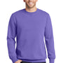 Port & Company Mens Beach Wash Fleece Crewneck Sweatshirt - Amethyst Purple