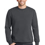 Port & Company Mens Beach Wash Fleece Crewneck Sweatshirt - Coal Grey