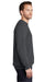 Port & Company PC098 Mens Beach Wash Fleece Crewneck Sweatshirt Coal Grey Model Side