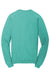 Port & Company PC098 Mens Beach Wash Fleece Crewneck Sweatshirt Peacock Green Flat Back