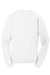 Port & Company PC098 Mens Beach Wash Fleece Crewneck Sweatshirt White Flat Back