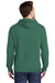 Port & Company PC098H Mens Beach Wash Fleece Hooded Sweatshirt Hoodie Nordic Green Model Back