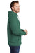 Port & Company PC098H Mens Beach Wash Fleece Hooded Sweatshirt Hoodie Nordic Green Model Side