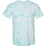 Dyenomite Mens Cyclone Pinwheel Tie Dyed Short Sleeve Crewneck T-Shirt - Mint Green - NEW