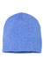 Sportsman SP08 Mens Beanie Heather Royal Blue Flat Front