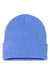Sportsman SP12 Mens Solid Cuffed Beanie Heather Royal Blue Flat Front