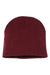 Yupoong 1500KC Mens Beanie Maroon Flat Front