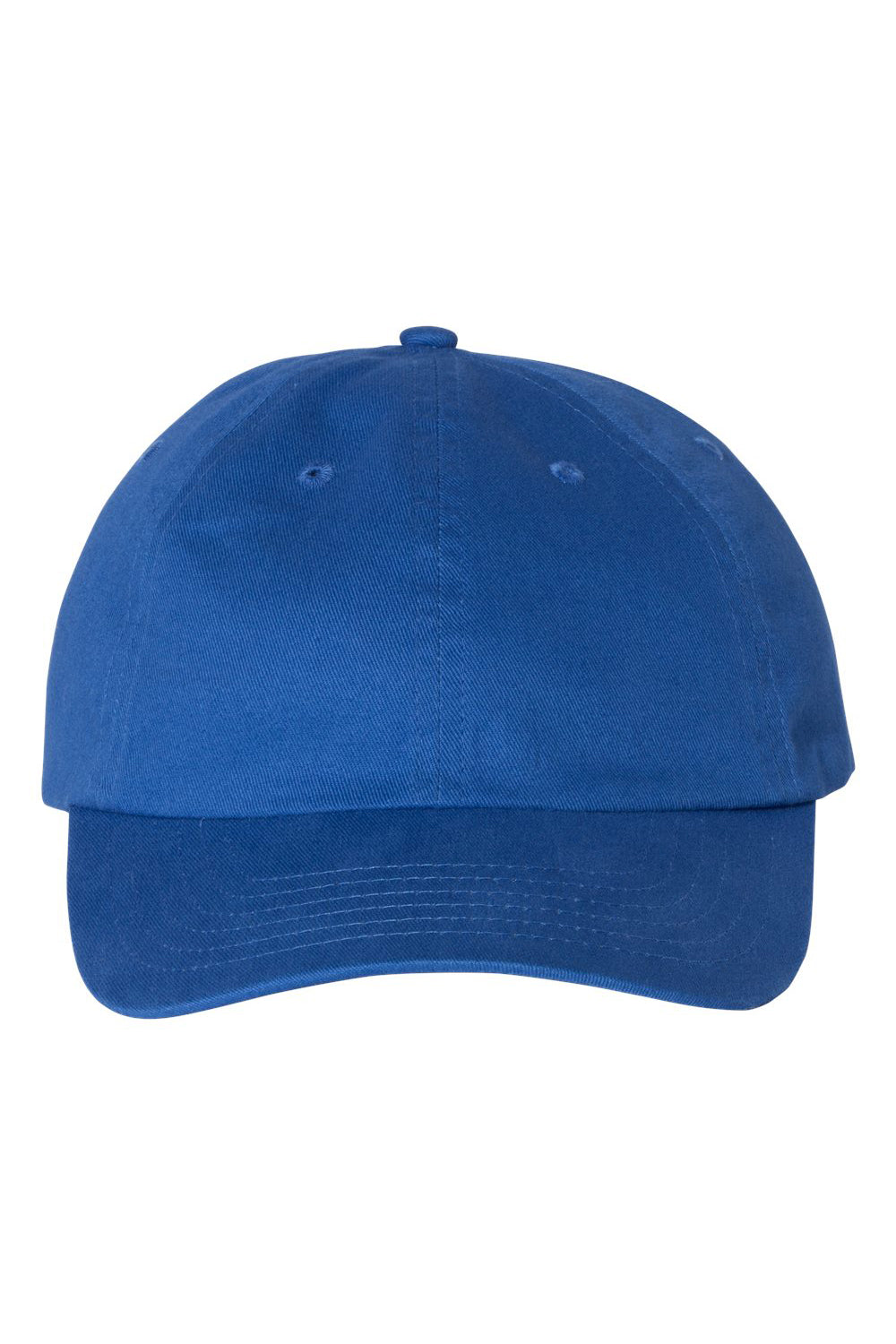 Valucap VC200 Mens Brushed Twill Hat Royal Blue Flat Front