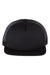 Richardson 113 Mens Foamie Trucker Hat Black Flat Front