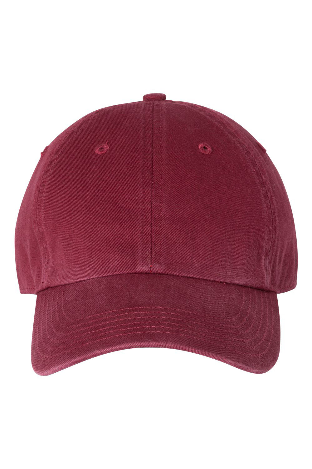 Richardson 320 Mens Washed Dad Hat Cardinal Red Flat Front