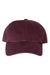 Richardson 320 Mens Washed Dad Hat Maroon Flat Front