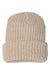 Sportsman SP90 Mens Chunky Cuffed Beanie Oatmeal Flat Front