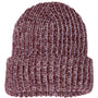 Sportsman Mens Chunky Cuffed Beanie - Maroon/Natural - NEW