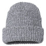 Sportsman Mens Chunky Cuffed Beanie - Grey/White Speckled - NEW