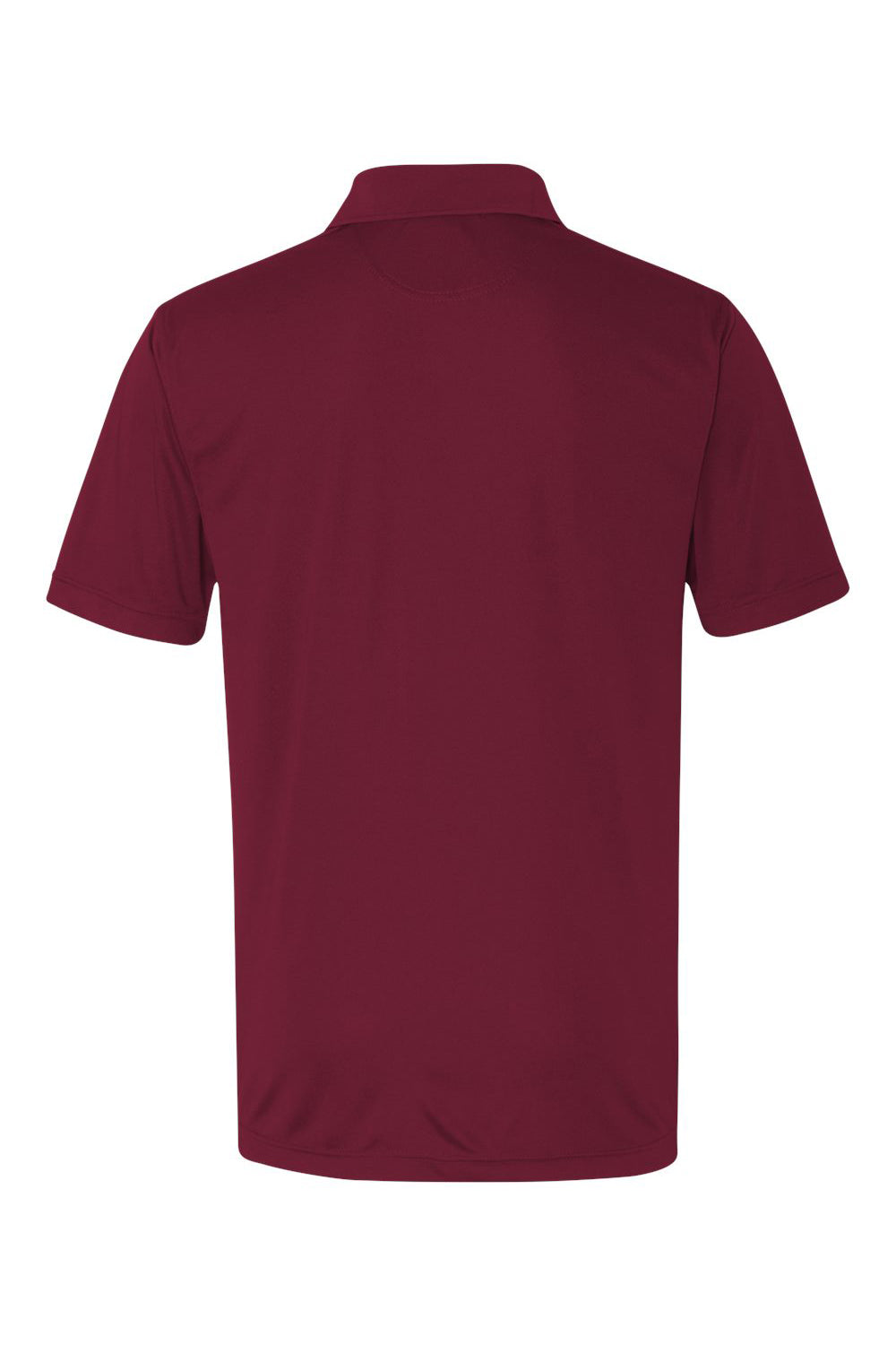 Sierra Pacific 0100 Mens Moisture Wicking Short Sleeve Polo Shirt Maroon Flat Back