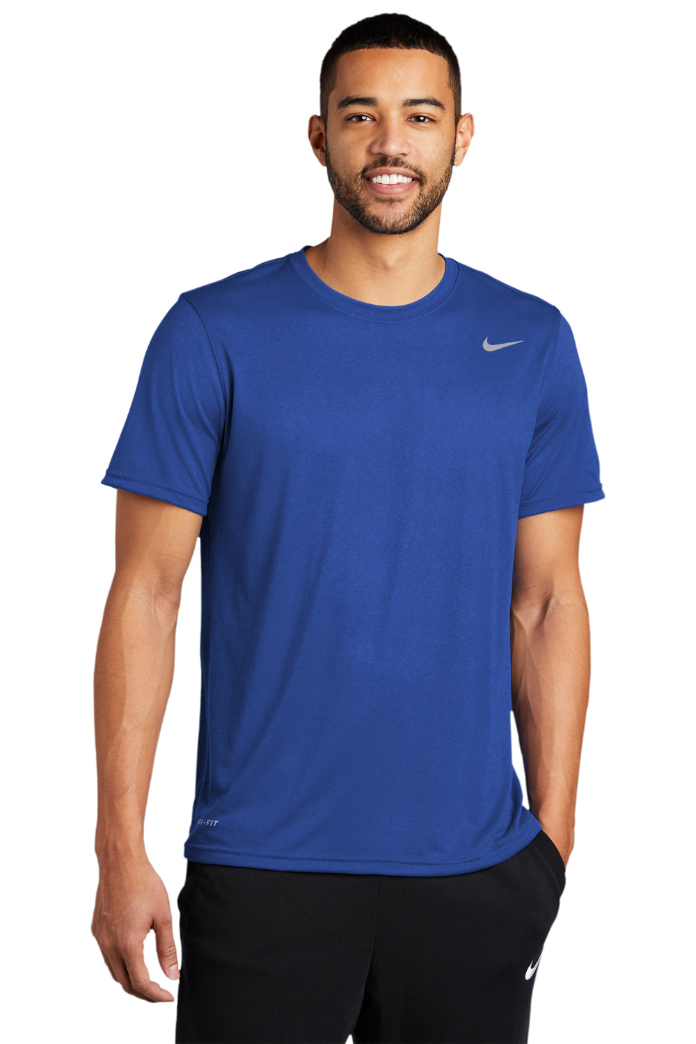 Nike 727982 Mens Game Royal Blue Legend Dri Fit Moisture Wicking Short Sleeve Crewneck T Shirt BigTopShirtShop