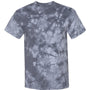 Dyenomite Mens Crystal Tie Dyed Short Sleeve Crewneck T-Shirt - Silver Grey - NEW