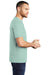 District DM130 Mens Perfect Tri Short Sleeve Crewneck T-Shirt Heather Dusty Sage Model Side