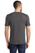 District DM130 Mens Perfect Tri Short Sleeve Crewneck T-Shirt Heather Charcoal Grey Model Back