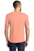 District DM130 Mens Perfect Tri Short Sleeve Crewneck T-Shirt Heather Dusty Peach Model Back