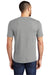 District DM130 Mens Perfect Tri Short Sleeve Crewneck T-Shirt Heather Grey Model Back