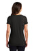 District DM1350L Womens Perfect Tri Short Sleeve V-Neck T-Shirt Black Model Back