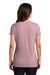 District DM1350L Womens Perfect Tri Short Sleeve V-Neck T-Shirt Heather Lavender Model Back