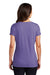 District DM1350L Womens Perfect Tri Short Sleeve V-Neck T-Shirt Purple Frost Model Back