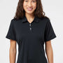 Adidas Womens Performance UPF 50+ Short Sleeve Polo Shirt - Black