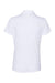 Adidas A231 Womens Performance UPF 50+ Short Sleeve Polo Shirt White Flat Back