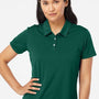 Adidas Womens Performance UPF 50+ Short Sleeve Polo Shirt - Collegiate Green