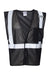 Kishigo B120-131 Mens EV Series Enhanced Visibility Non-ANSI Vest Black Flat Front