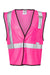 Kishigo B120-131 Mens EV Series Enhanced Visibility Non-ANSI Vest Pink Flat Front