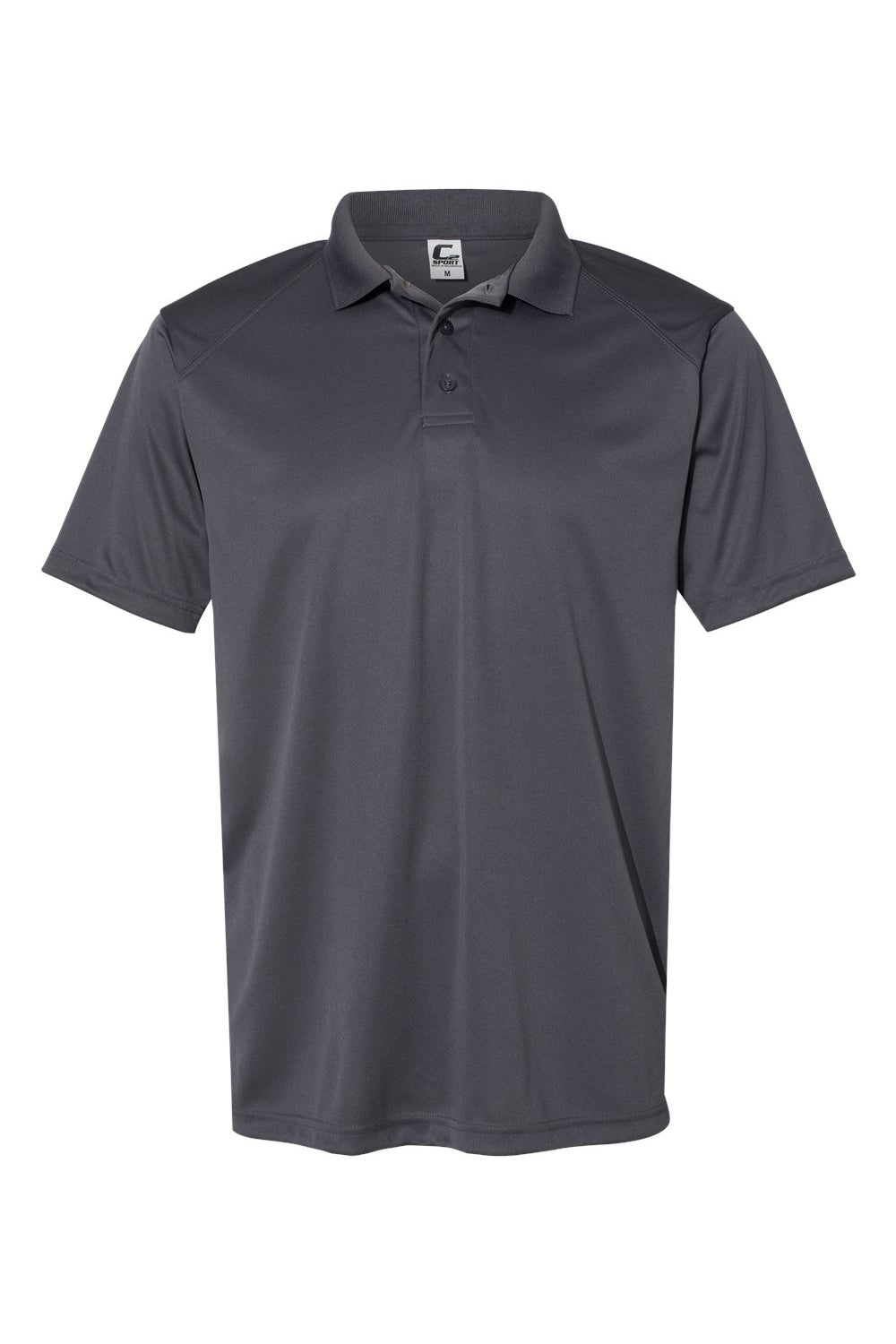 C2 Sport 5900 Mens Utility Moisture Wicking Short Sleeve Polo Shirt Graphite Grey Flat Front