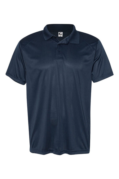 C2 Sport 5900 Mens Utility Moisture Wicking Short Sleeve Polo Shirt Navy Blue Flat Front