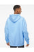 Independent Trading Co. IND4000 Mens Hooded Sweatshirt Hoodie Aqua Blue Model Back