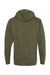 Independent Trading Co. SS4500 Mens Hooded Sweatshirt Hoodie Army Green Flat Back