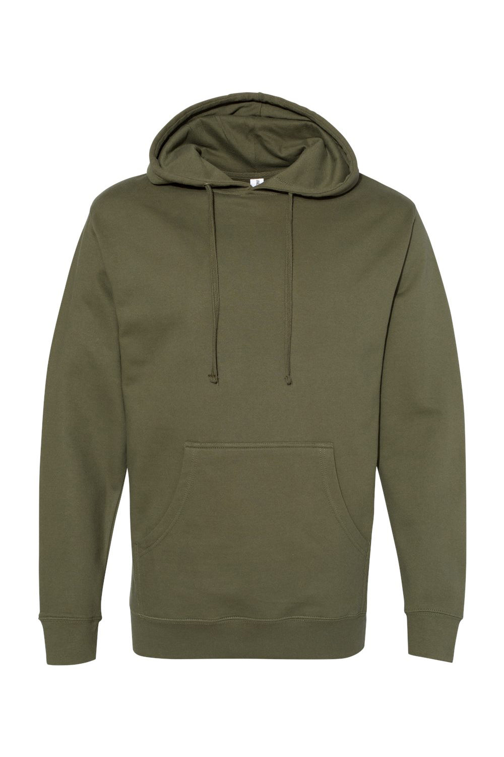 Independent Trading Co. SS4500 Mens Hooded Sweatshirt Hoodie Army Green Flat Front