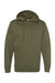 Independent Trading Co. SS4500 Mens Hooded Sweatshirt Hoodie Army Green Flat Front
