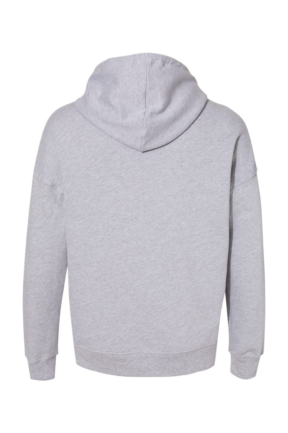 Bella + Canvas BC3729/3729 Mens Sponge Fleece Hooded Sweatshirt Hoodie Heather Grey Flat Back