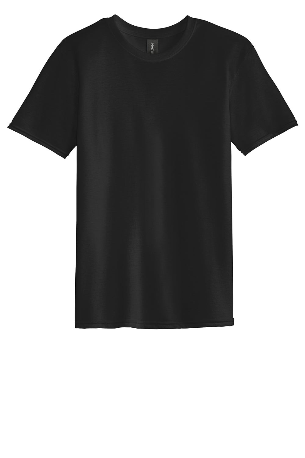 Gildan 6750 Mens Short Sleeve Crewneck T-Shirt Black Flat Front