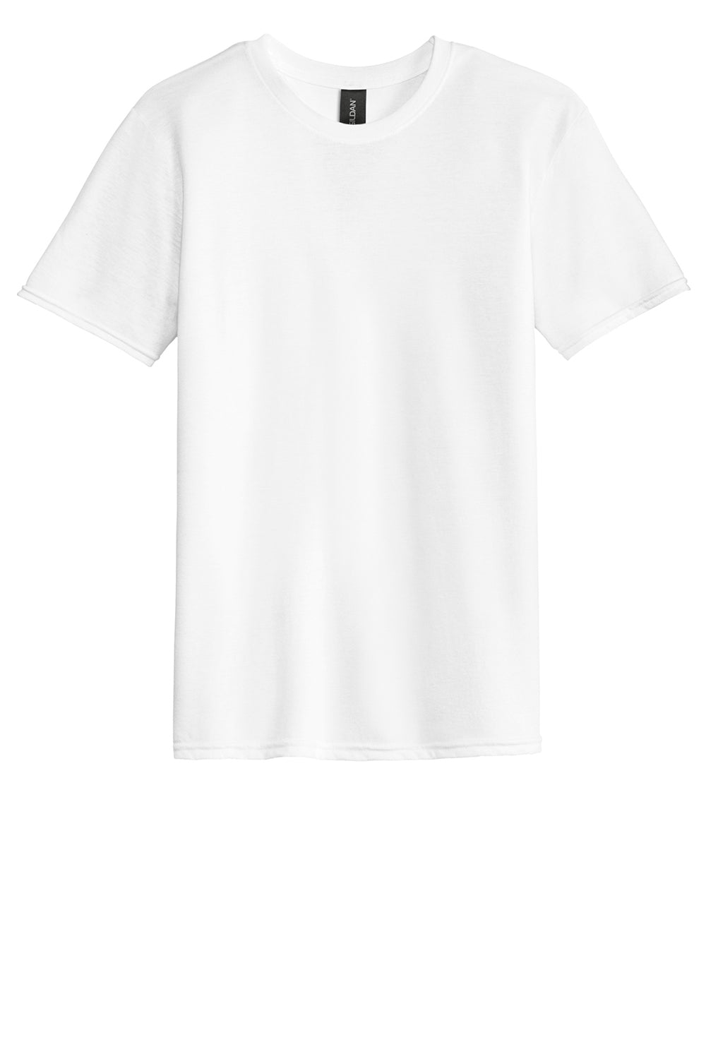 Gildan 6750 Mens Short Sleeve Crewneck T-Shirt White Flat Front