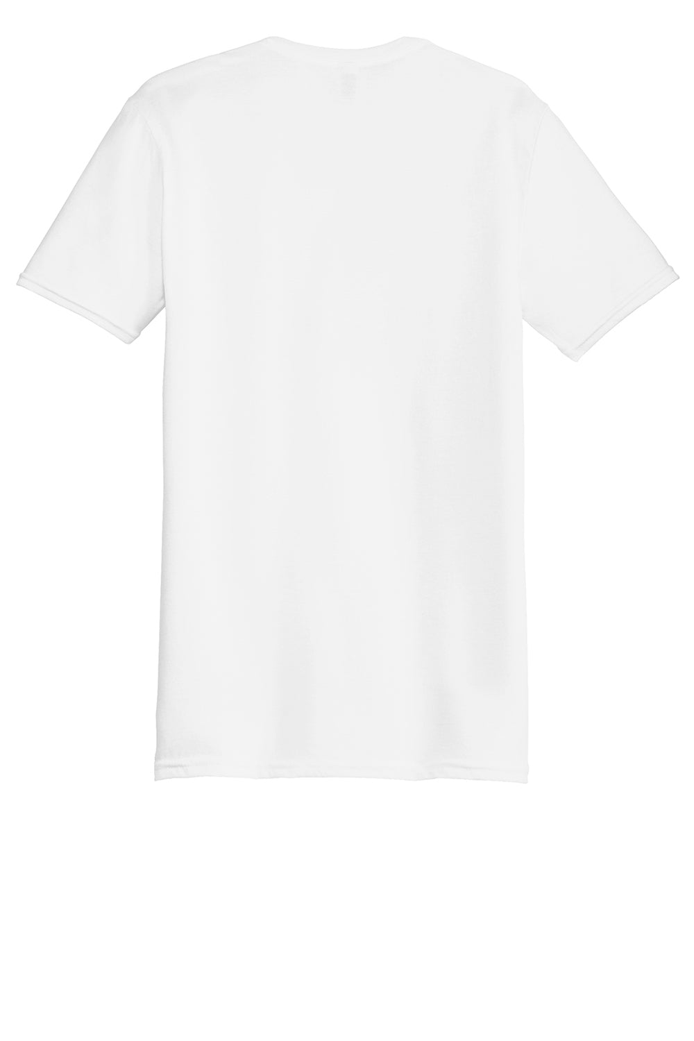 Gildan 6750 Mens Short Sleeve Crewneck T-Shirt White Flat Back