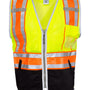 Kishigo Mens Premium Brilliant Series Ultimate Reflective Vest - Lime Green - NEW