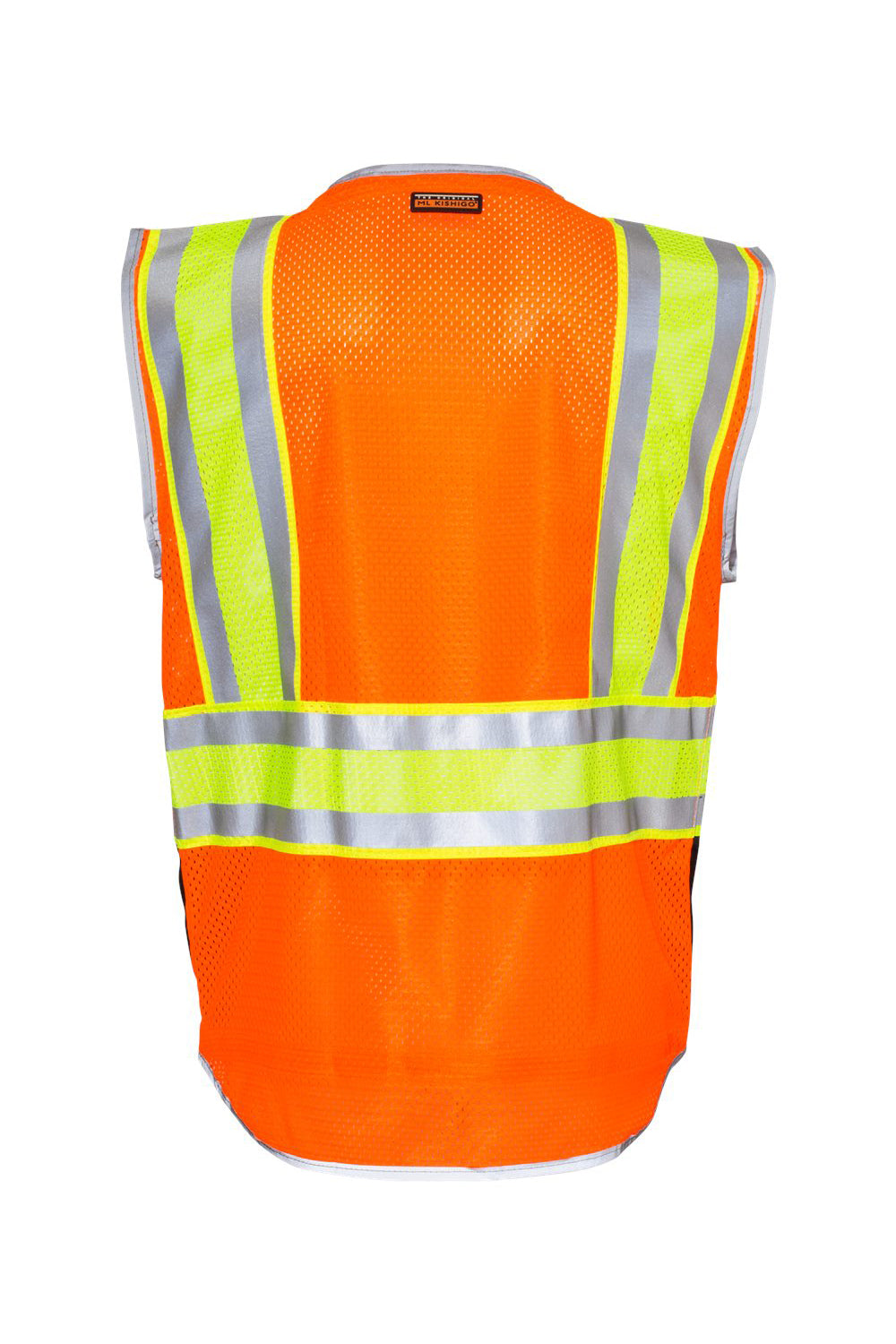 Kishigo 1543-1544 Mens Premium Brilliant Series Ultimate Reflective Vest Orange Flat Back