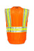 Kishigo 1543-1544 Mens Premium Brilliant Series Ultimate Reflective Vest Orange Flat Back