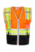 Kishigo 1543-1544 Mens Premium Brilliant Series Ultimate Reflective Vest Orange Flat Front