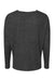 Boxercraft L06 Womens Cuddle Fleece Boxy Crewneck Sweatshirt Heather Charcoal Grey Flat Back